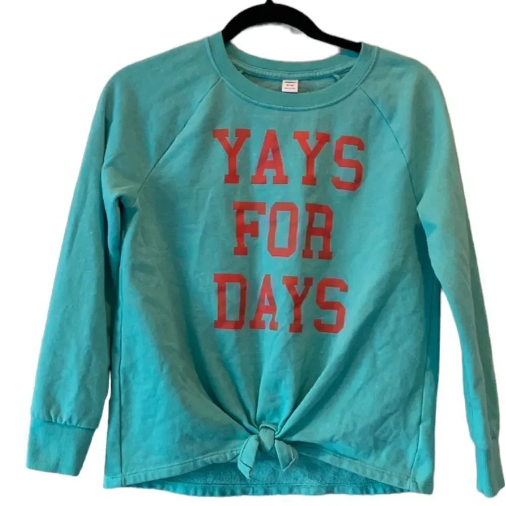 Girls Old Navy tie knot sweatshirt size XL (14)
